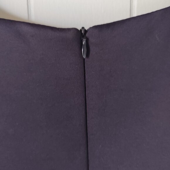 Navy & White Split V-neck Striped Shift Dress - Picture 7 of 8